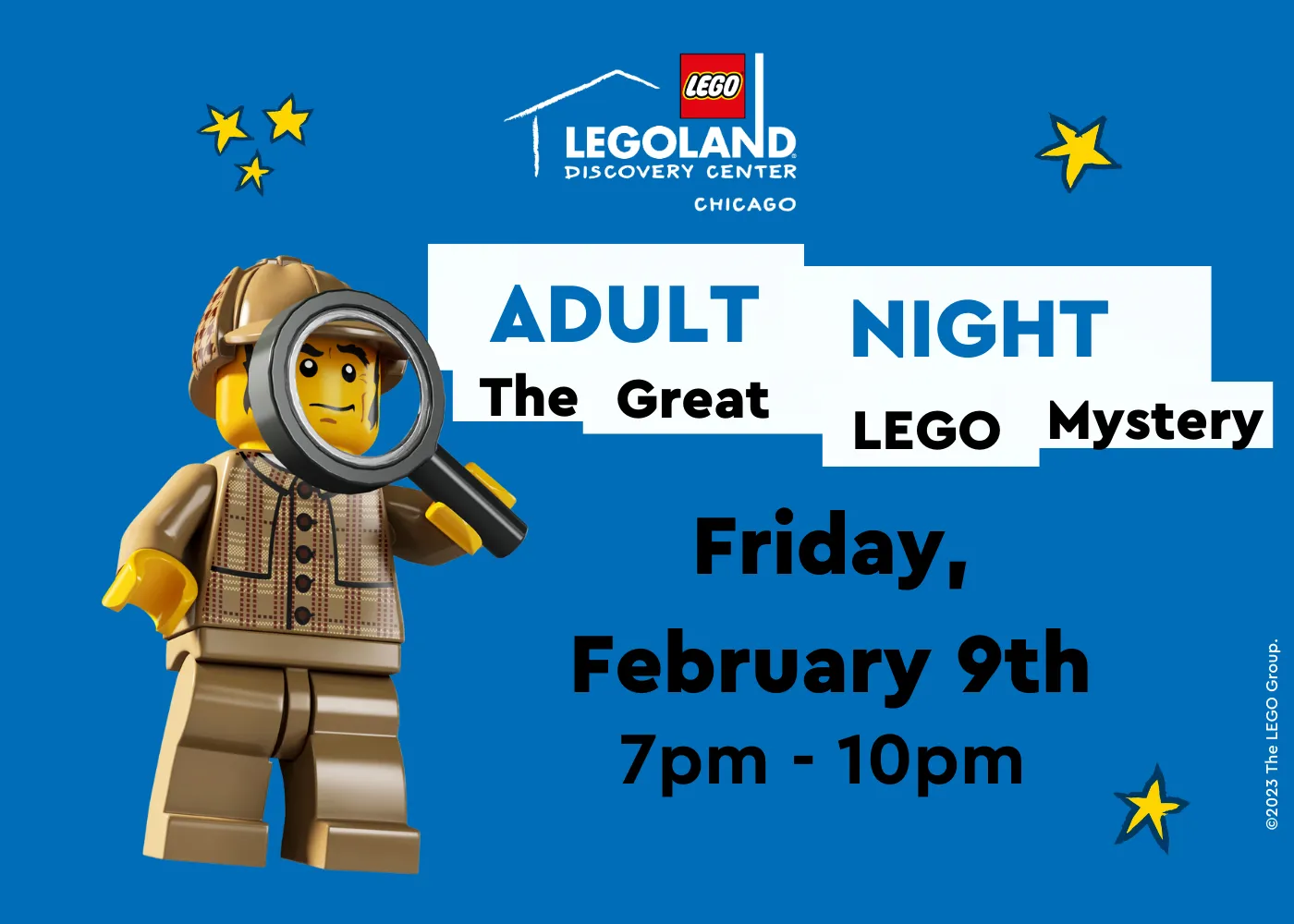 Lego online at night