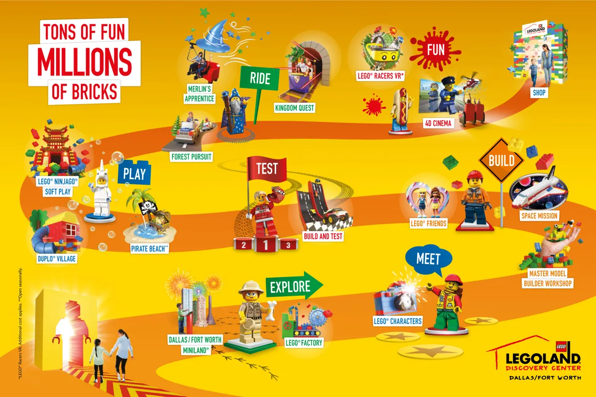 Map | LEGOLAND Discovery Center Dallas