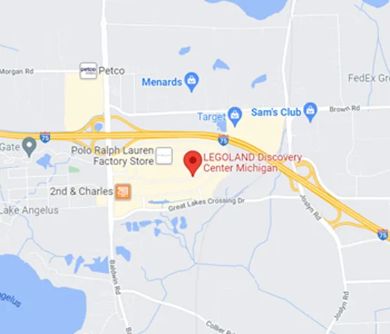 LEGOLAND Discovery Center Michigan Directions 600X300