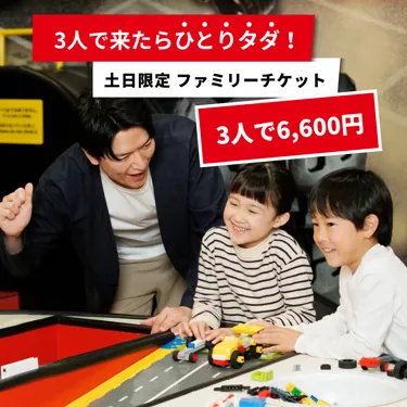 土日限定 ファミリーチケット