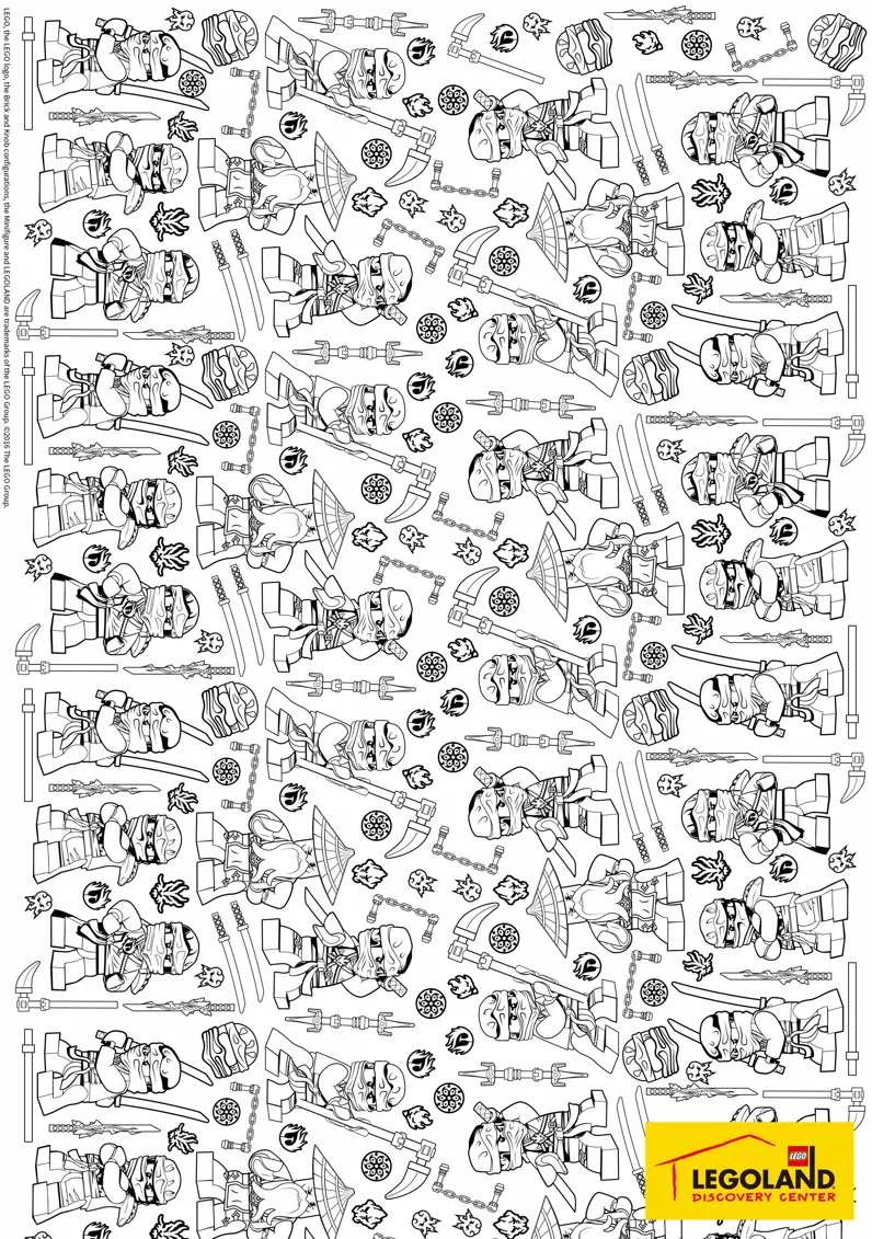 レゴ ニンジャ ゴー ぬりえ